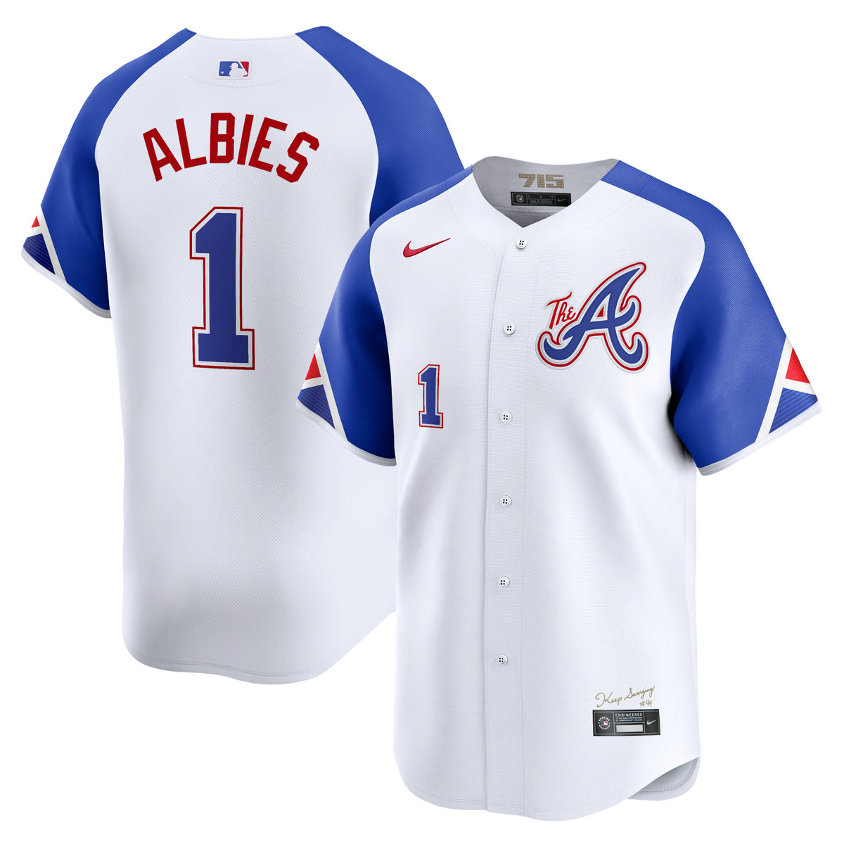 Ozzie Albies Atlanta Braves Nike City Connect Limited Player Jersey White