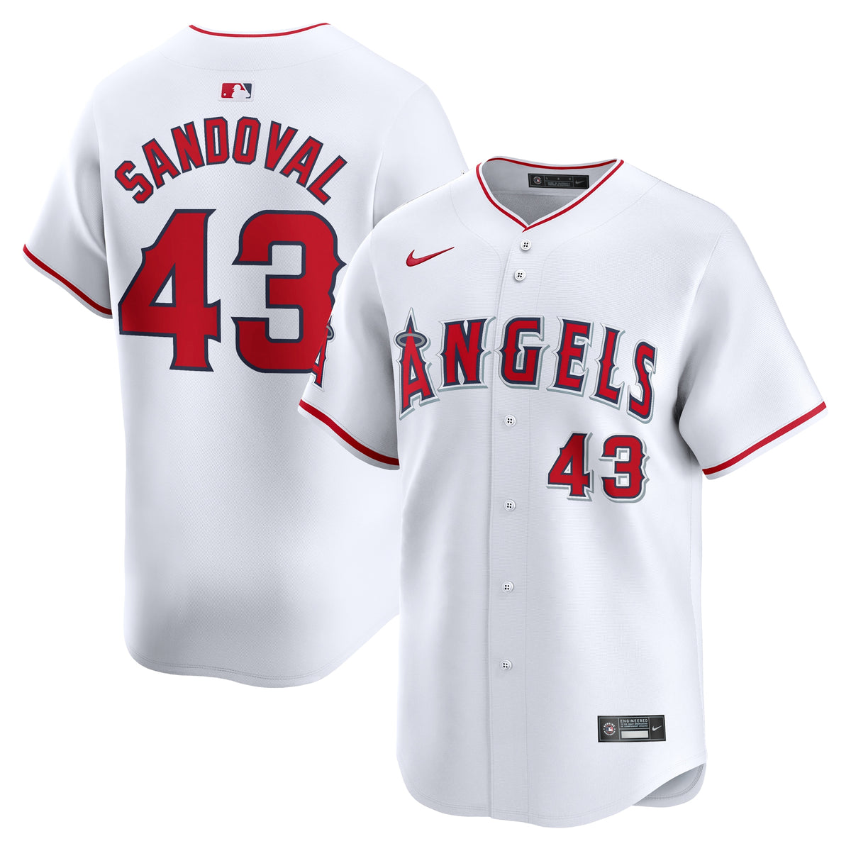 Patrick Sandoval Los Angeles Angels Nike Home Limited Player Jersey White
