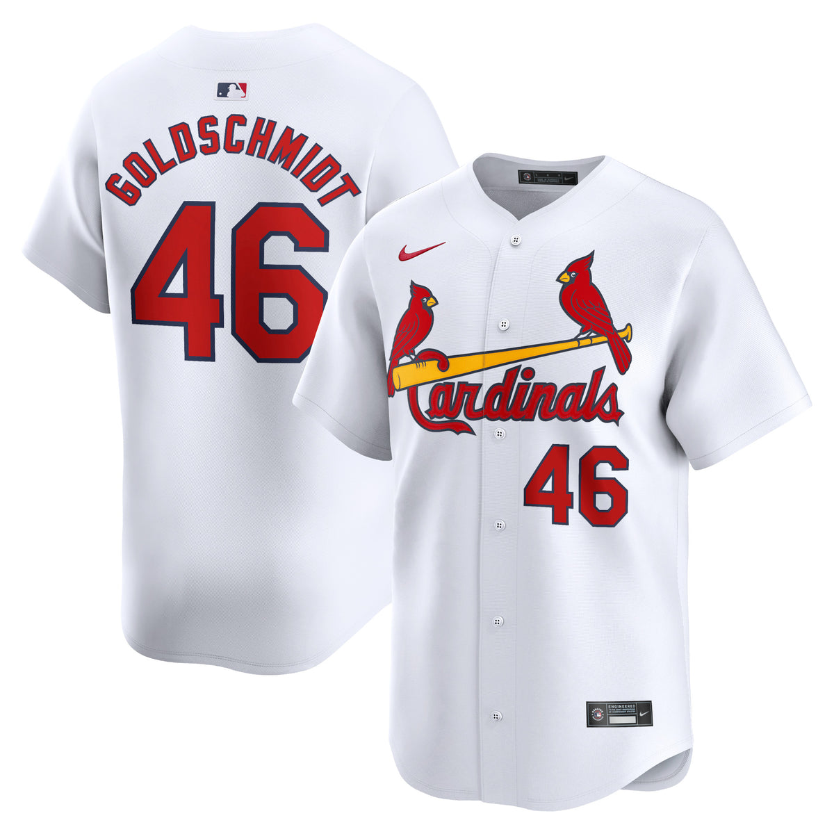 Paul Goldschmidt St. Louis Cardinals Nike Home Limited Player Jersey White