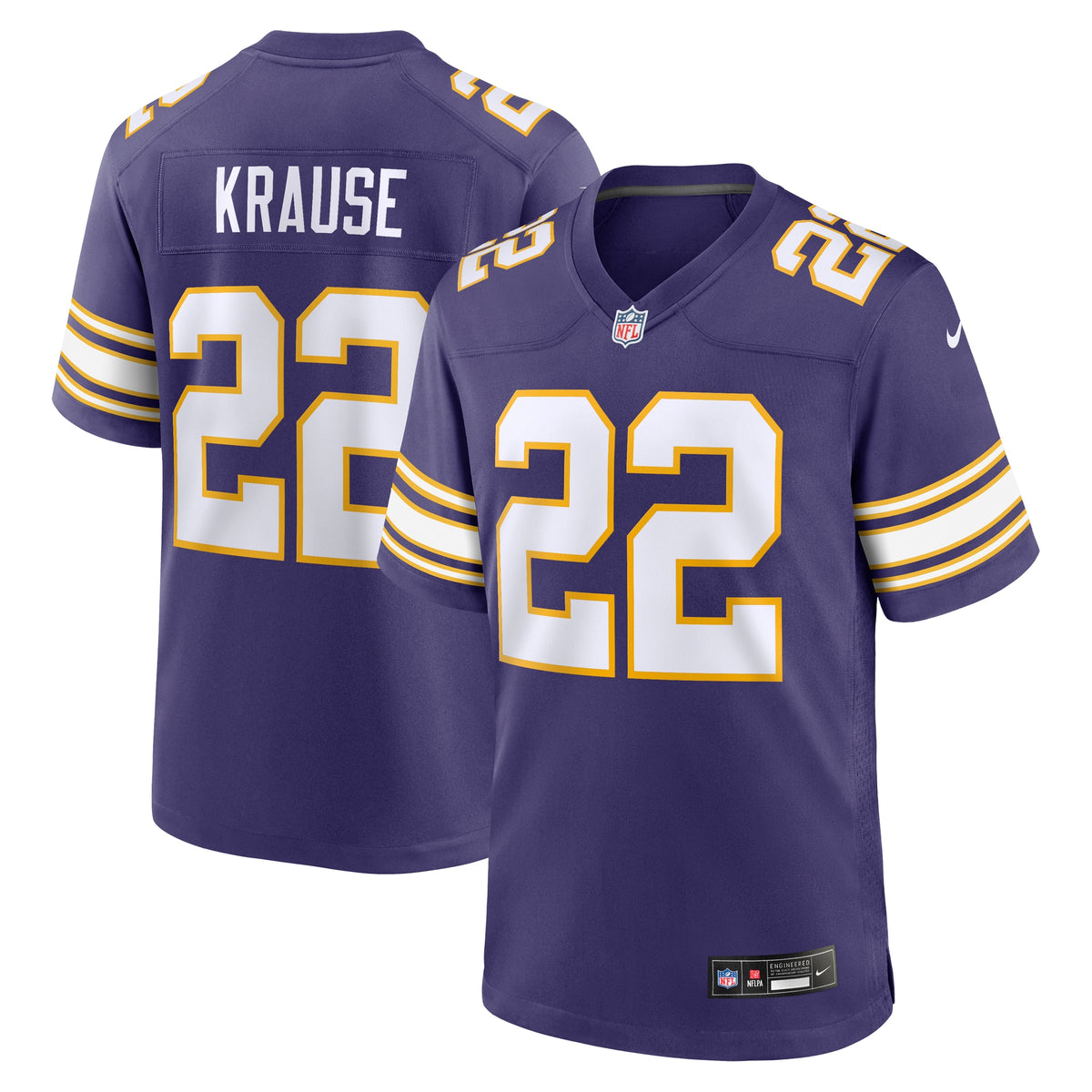 Paul Krause Minnesota Vikings Nike Classic Retired Player Jersey Purple