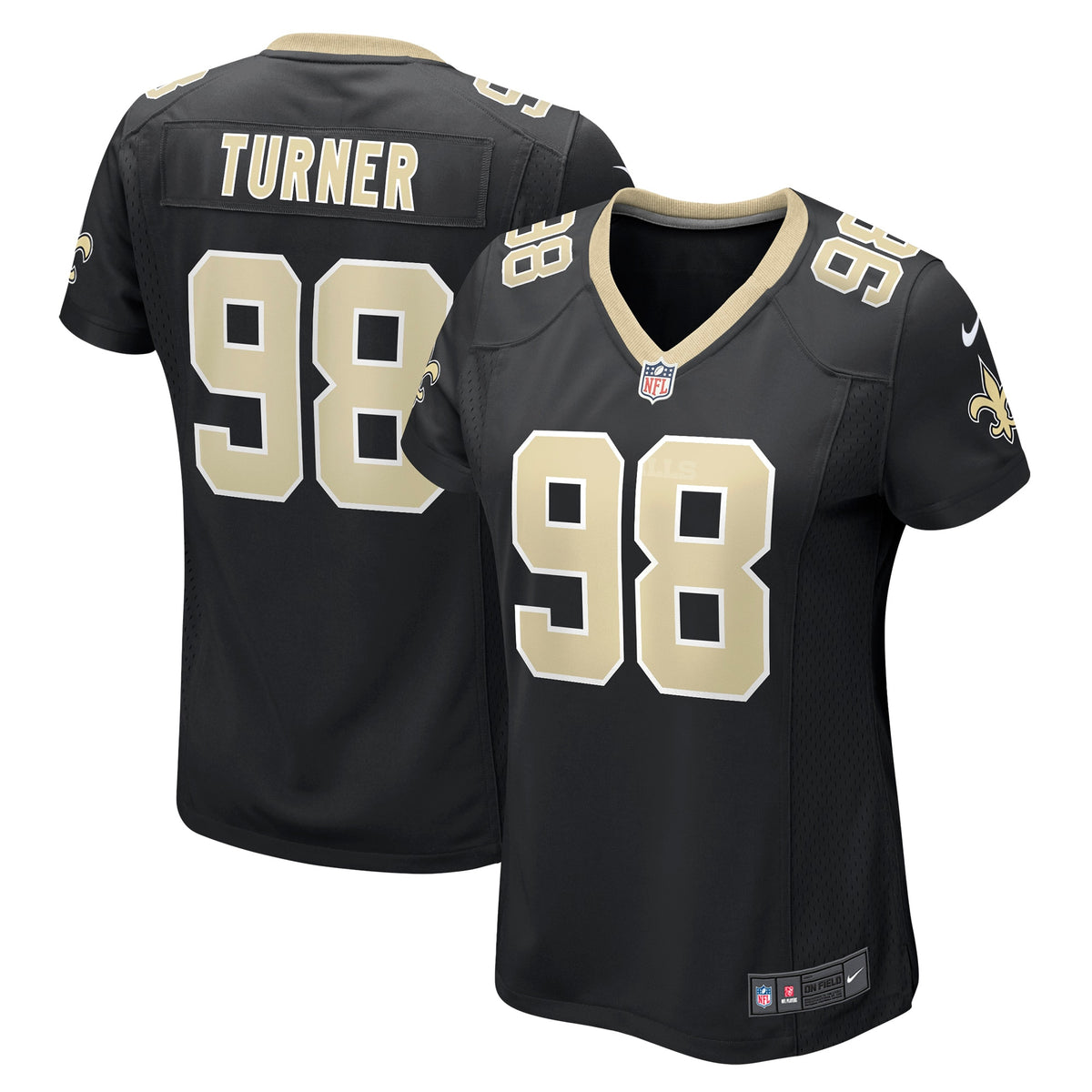Payton Turner New Orleans Saints Nike Women's Game Jersey Black