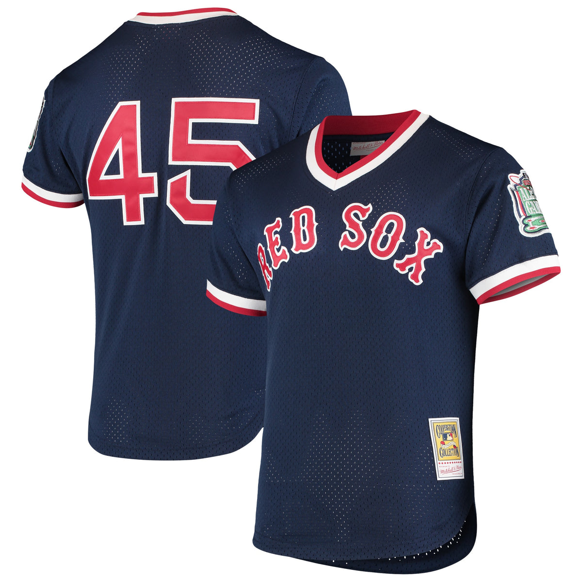 Pedro Martinez Boston Red Sox Mitchell Ness 1999 Cooperstown Collection Mesh Batting Practice Jersey Navy