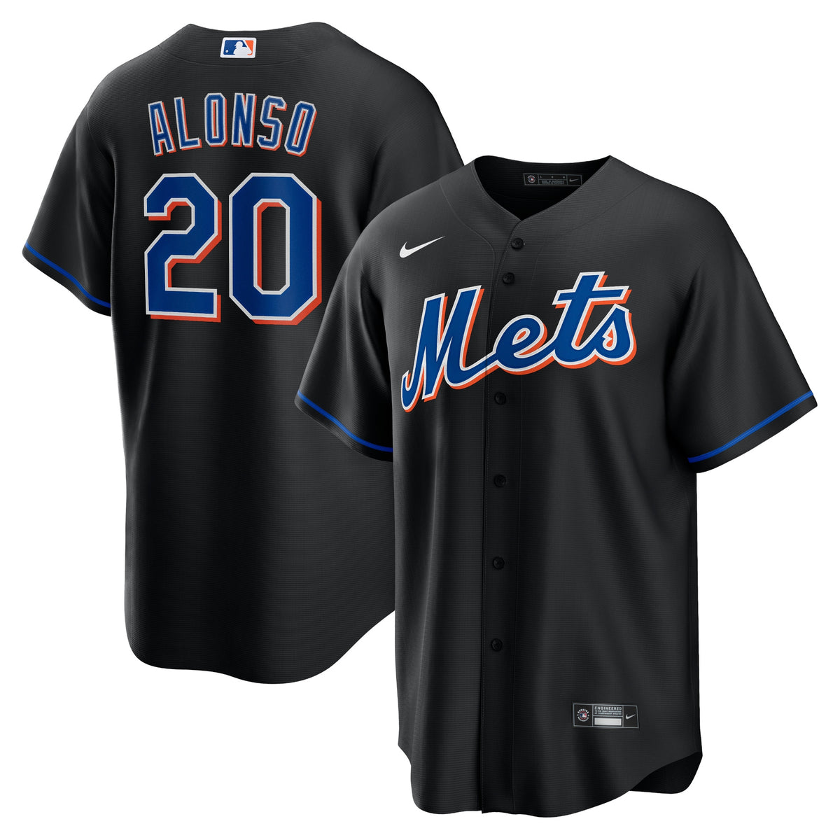 Pete Alonso New York Mets Nike 2022 Alternate Replica Player Jersey Black