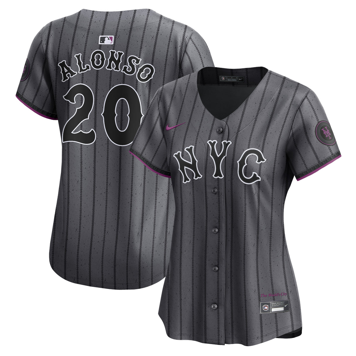 Pete Alonso New York Mets Nike Women's 2024 City Connect Limited Player Jersey Graphite