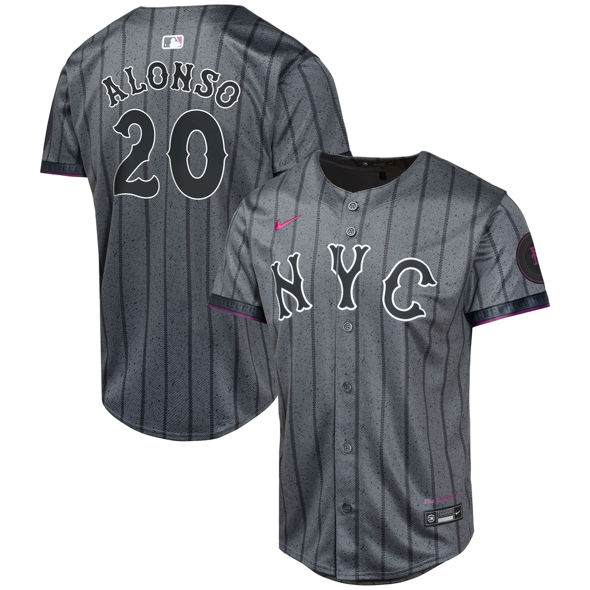 Pete Alonso New York Mets Nike Youth 2024 City Connect Limited Player Jersey Graphite