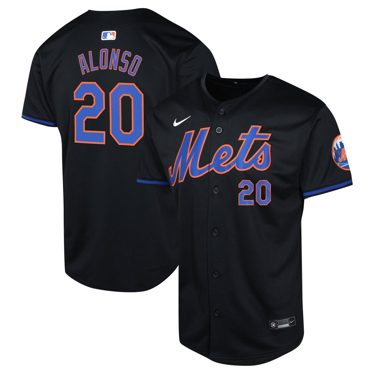 Pete Alonso New York Mets Nike Youth Alternate Limited Player Jersey Black