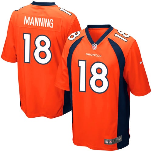 Peyton Manning Denver Broncos Nike Youth Team Color Game Jersey Orange