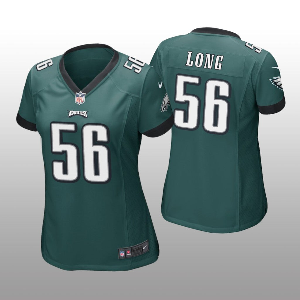 Philadelphia Eagles #56 Green Chris Long Game Jersey Women