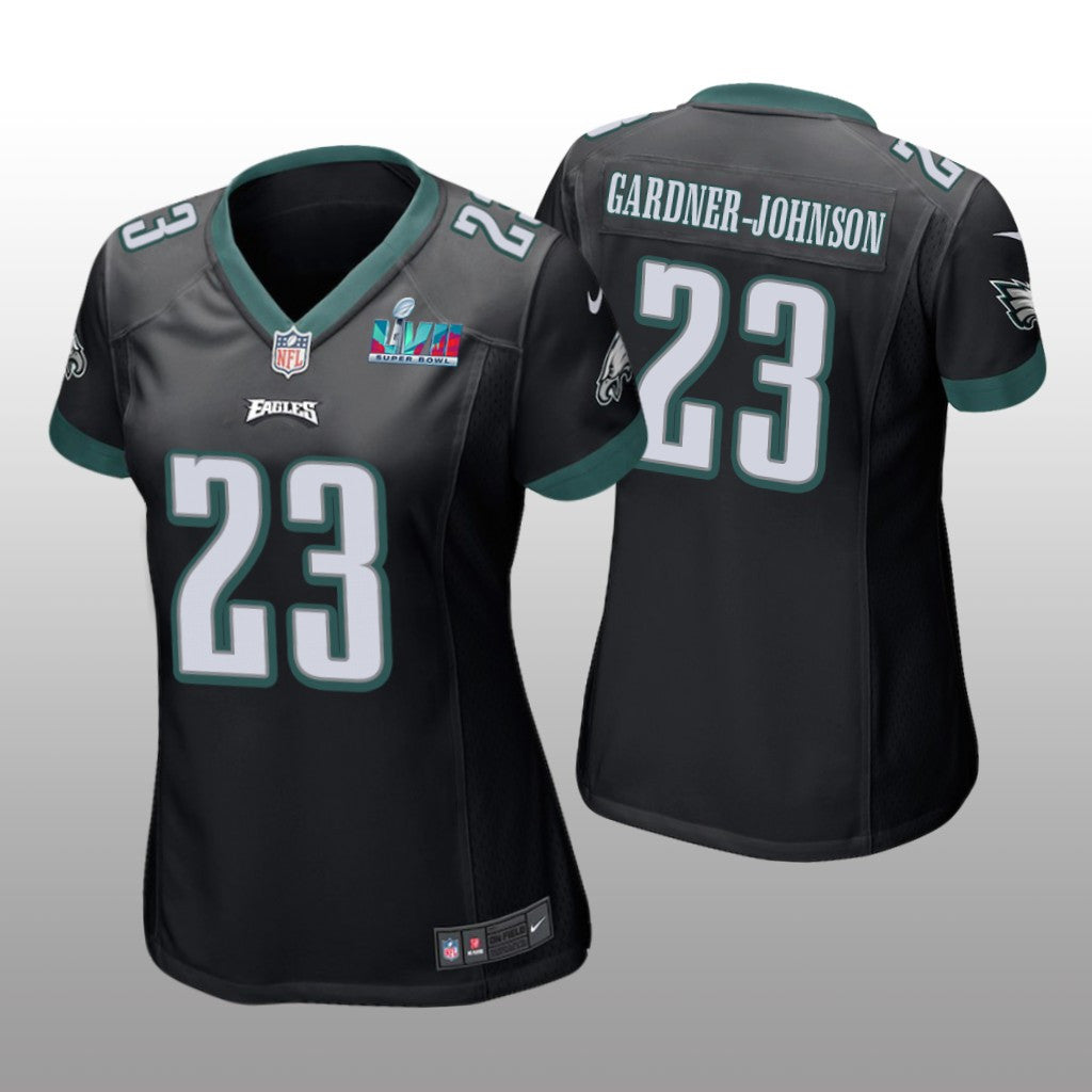 Philadelphia Eagles C.J. Gardner-Johnson Black Game Jersey Super Bowl LVII Women's