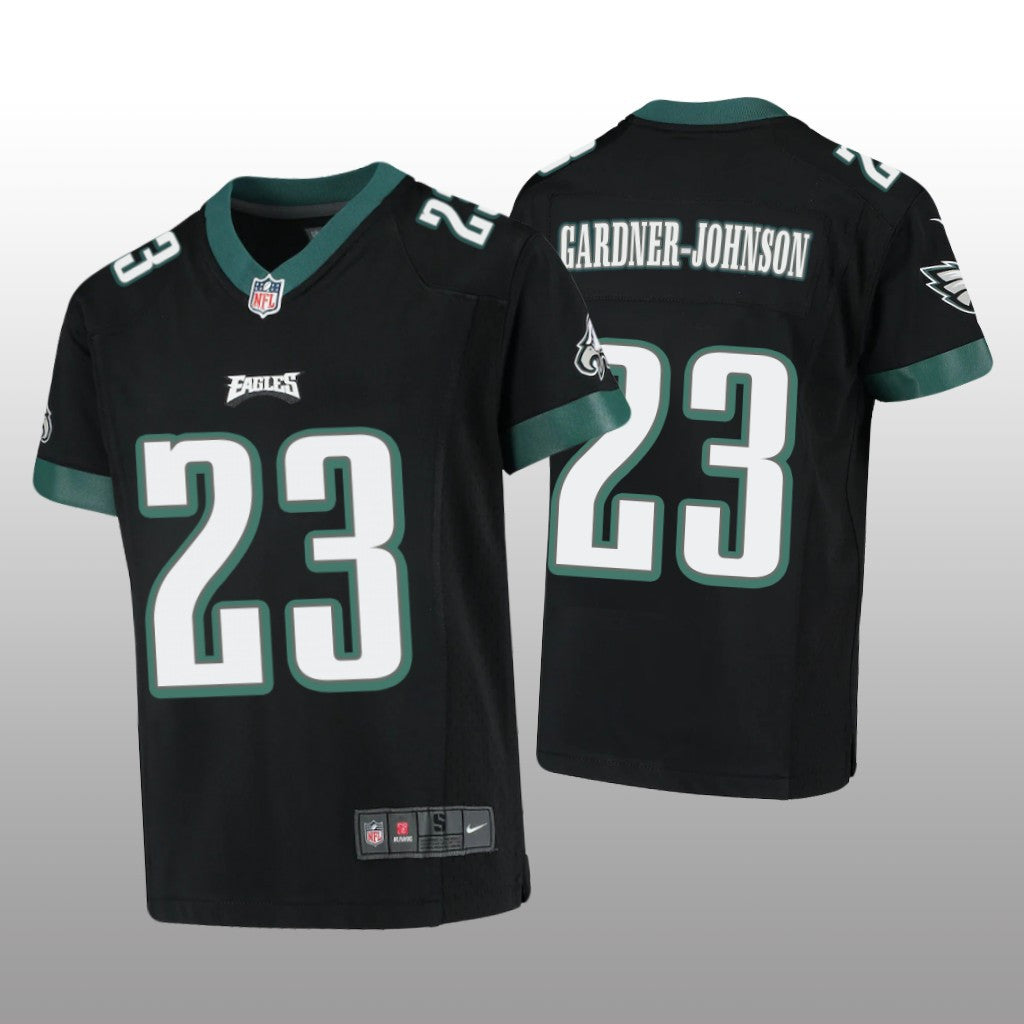 Philadelphia Eagles C.J. Gardner-Johnson Black Jersey Game Youth
