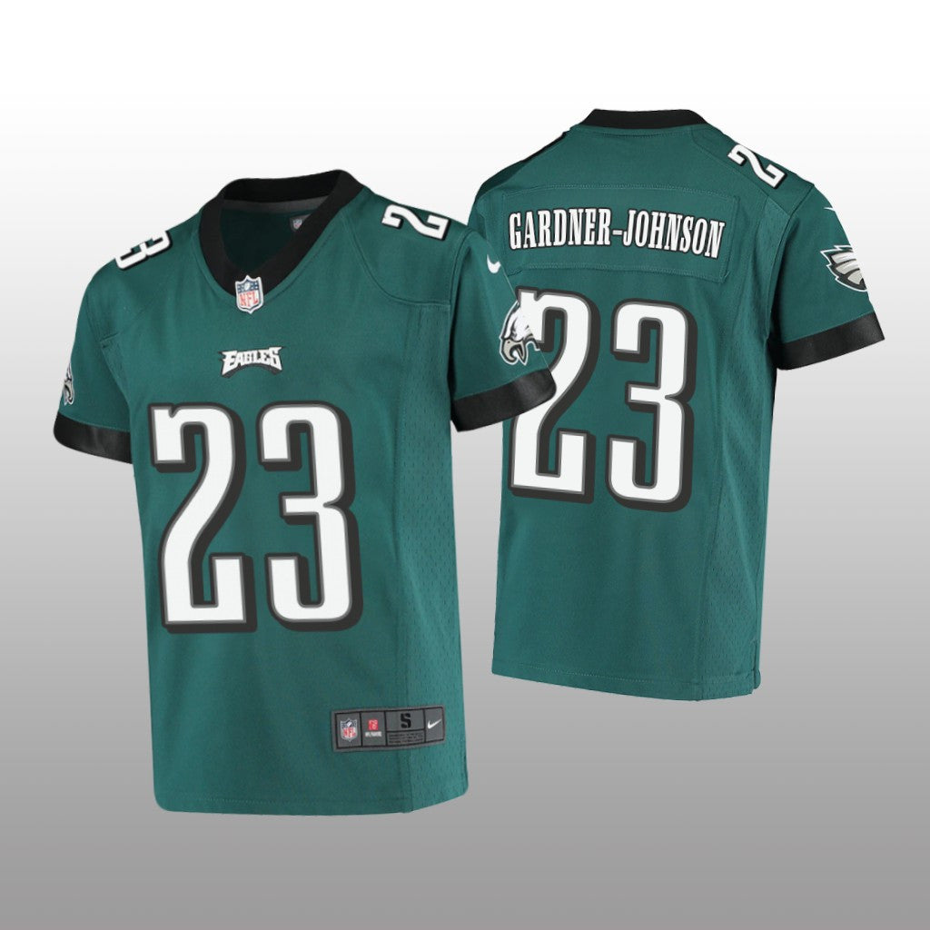 Philadelphia Eagles C.J. Gardner-Johnson Midnight Green Jersey Game Youth