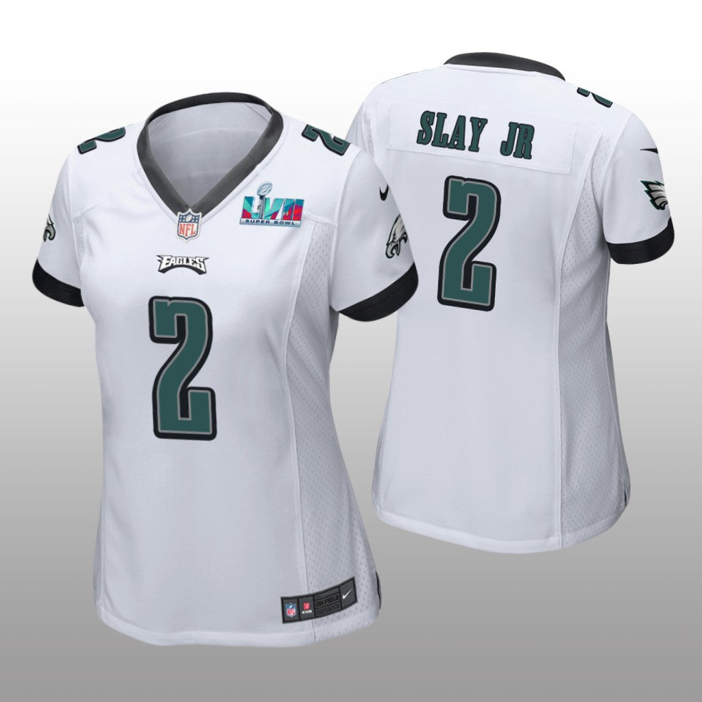 Philadelphia Eagles Darius Slay Jr White Game Jersey Super Bowl LVII Women's