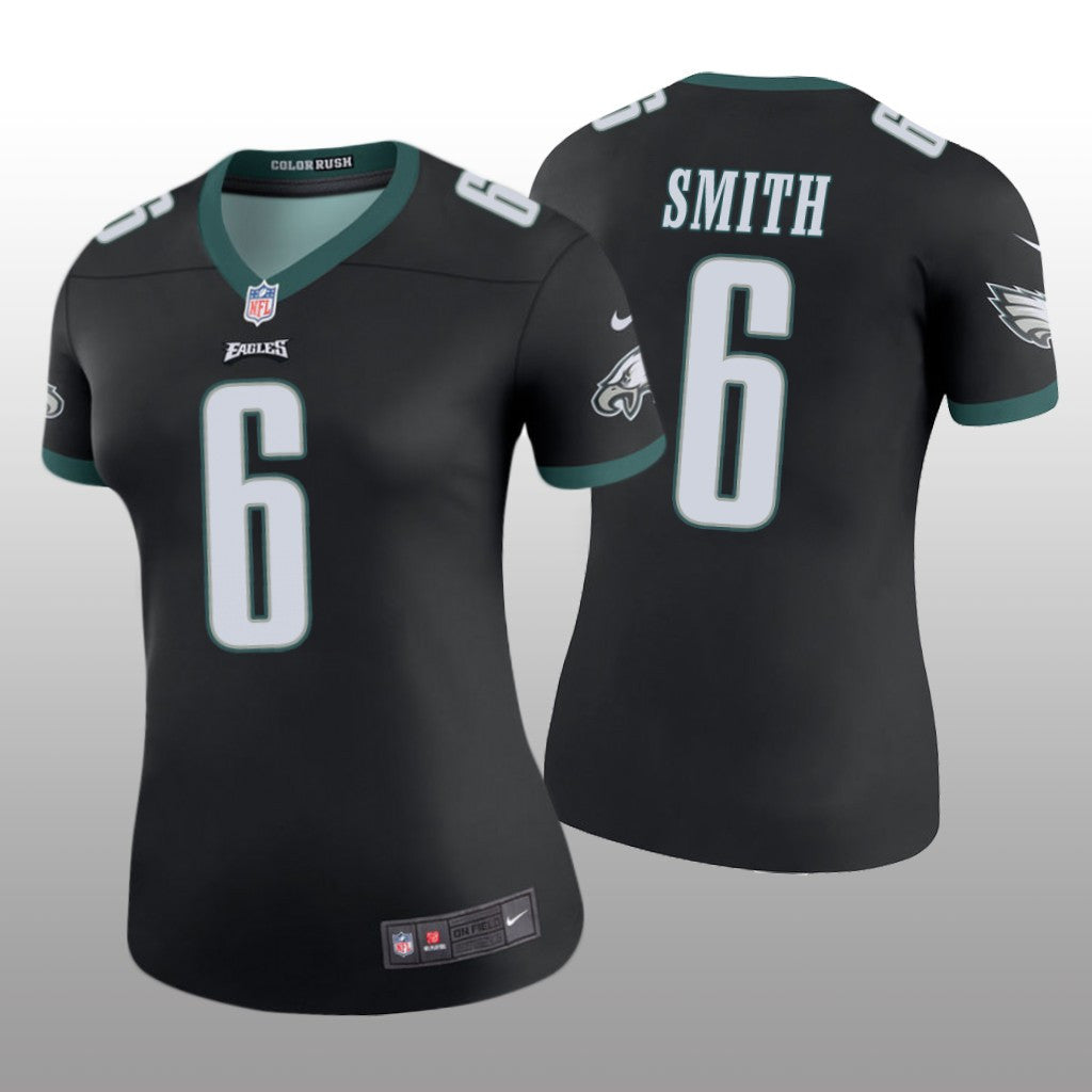 Philadelphia Eagles DeVonta Smith Black Jersey Color Rush Legend Women's