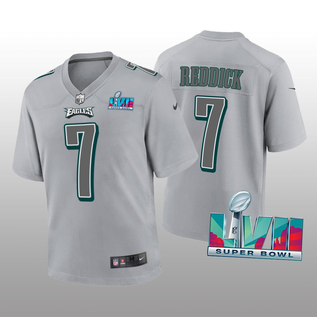 Philadelphia Eagles Haason Reddick Gray Atmosphere Jersey Super Bowl LVII Youth
