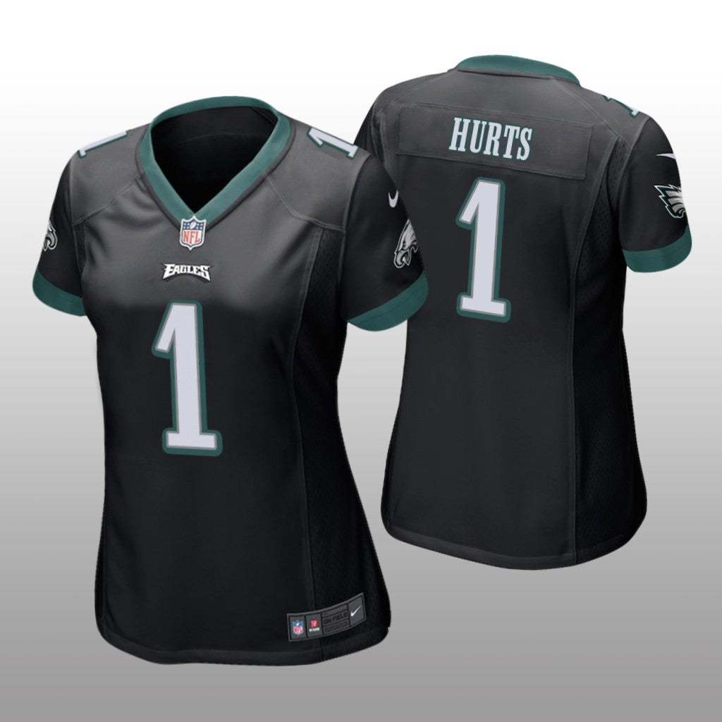Philadelphia Eagles Jalen Hurts Black Jersey Game Women's