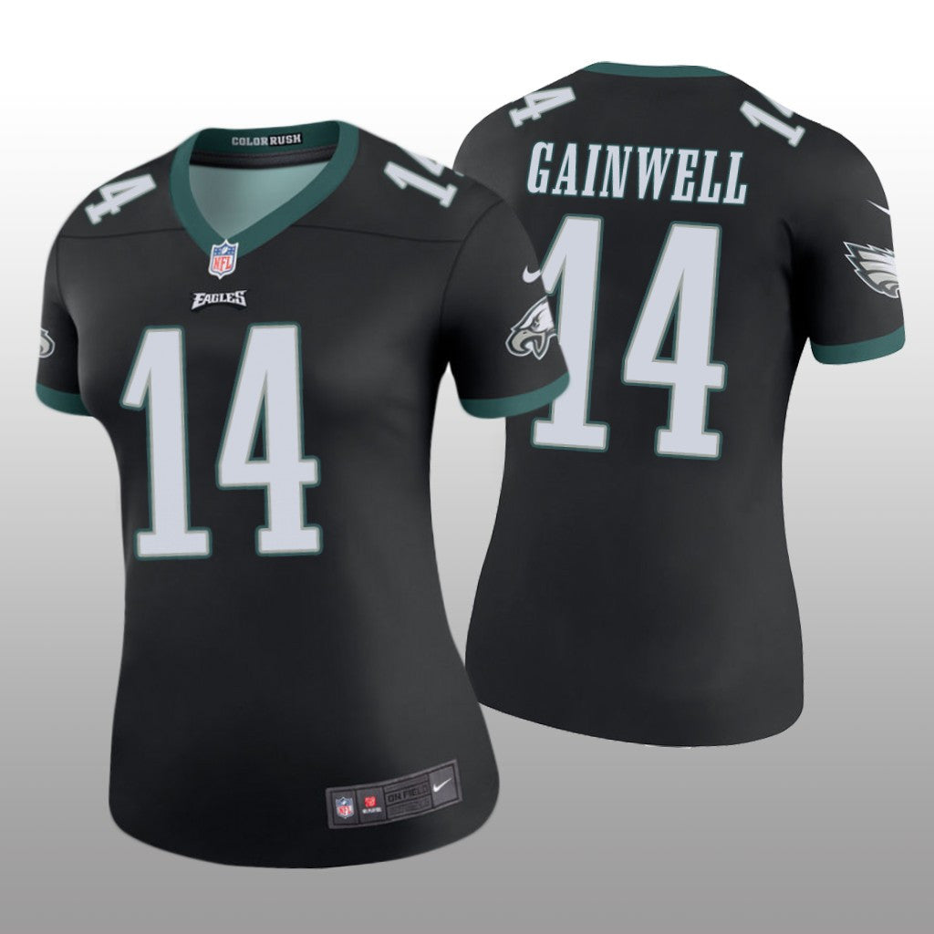 Philadelphia Eagles Kenneth Gainwell Black Jersey Color Rush Legend Women's