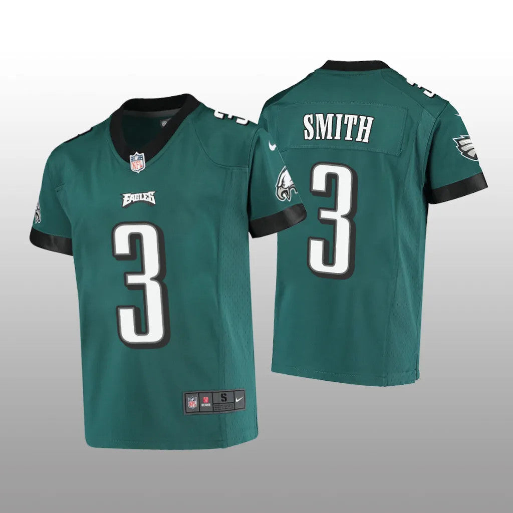 Philadelphia Eagles Nolan Smith Midnight Green Jersey Game Youth