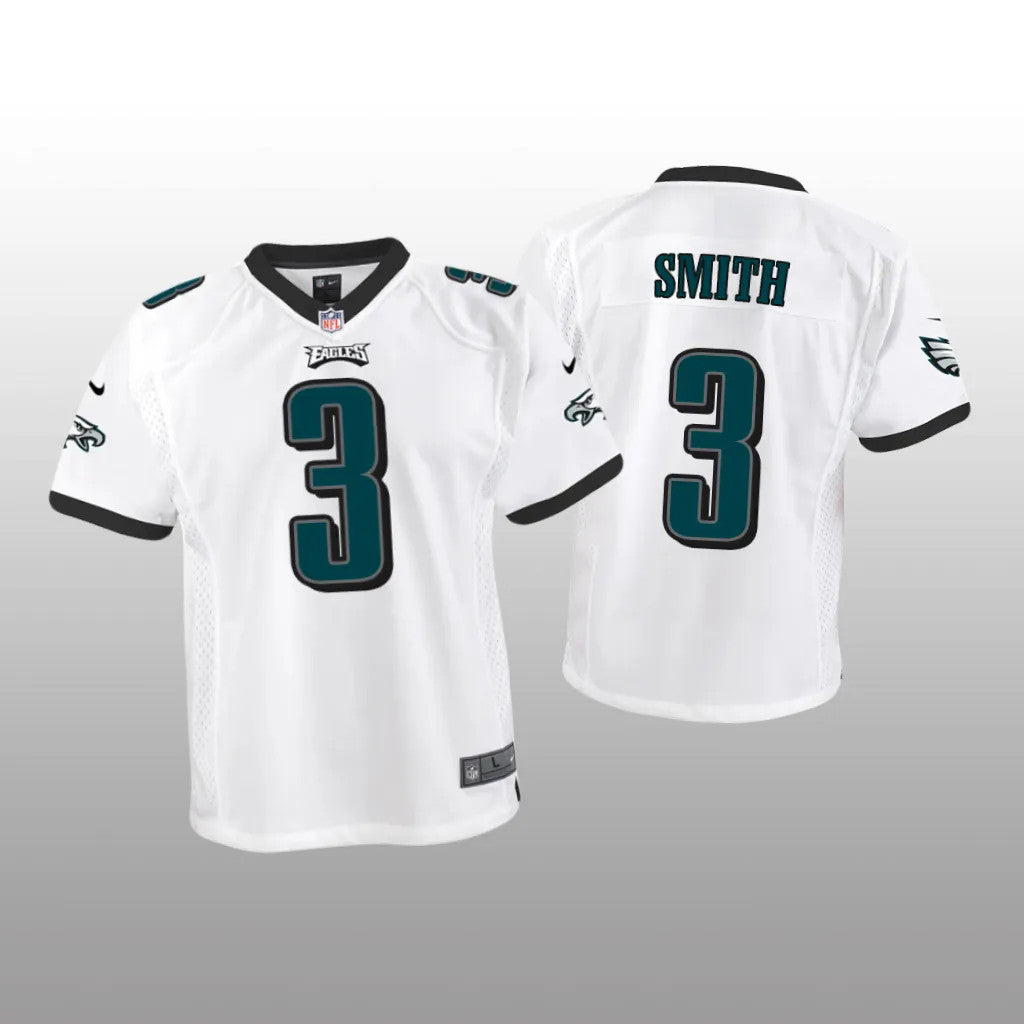 Philadelphia Eagles Nolan Smith White Jersey Game Youth