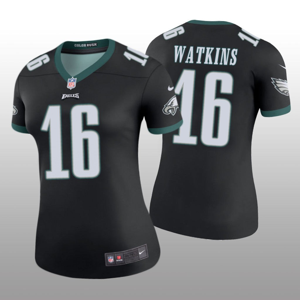 Philadelphia Eagles Quez Watkins Black Jersey Color Rush Legend Women's