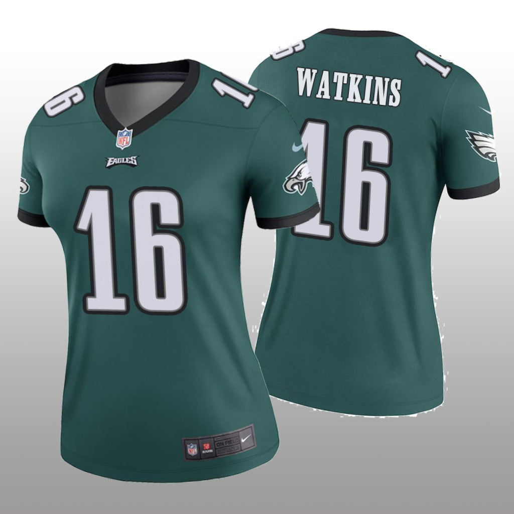 Philadelphia Eagles Quez Watkins Green Jersey Legend Women's