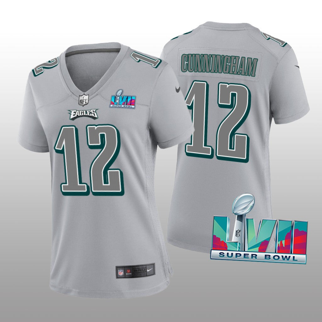 Philadelphia Eagles Randall Cunningham Gray Atmosphere Jersey Super Bowl LVII Women's