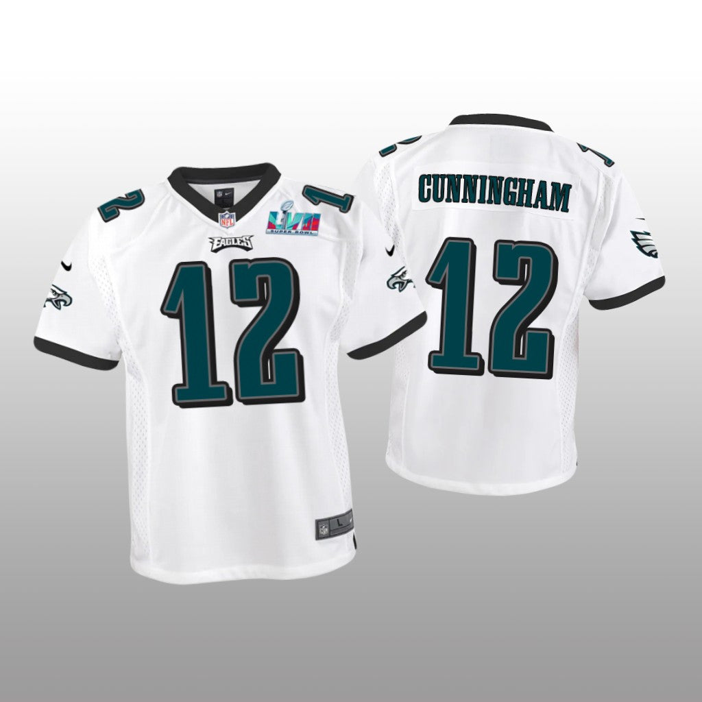 Philadelphia Eagles Randall Cunningham White Game Jersey Super Bowl LVII Youth