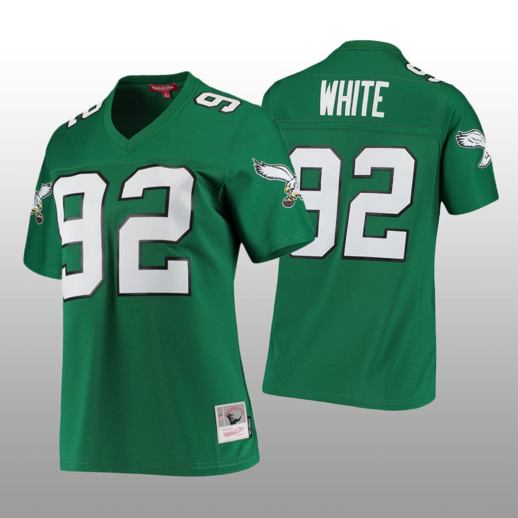 Philadelphia Eagles Reggie White Kelly Green Jersey 1990 Legacy Women's