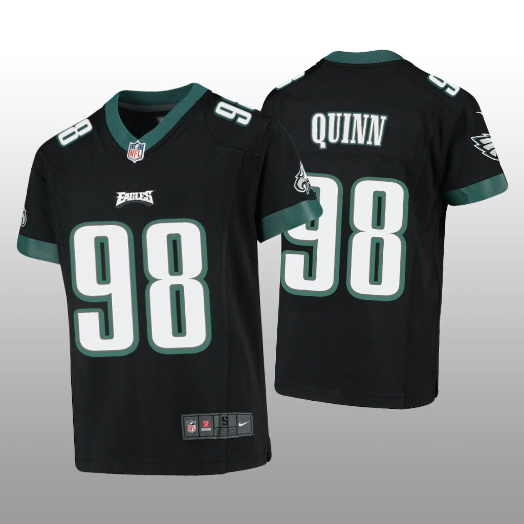 Philadelphia Eagles Robert Quinn Black Jersey Game Youth