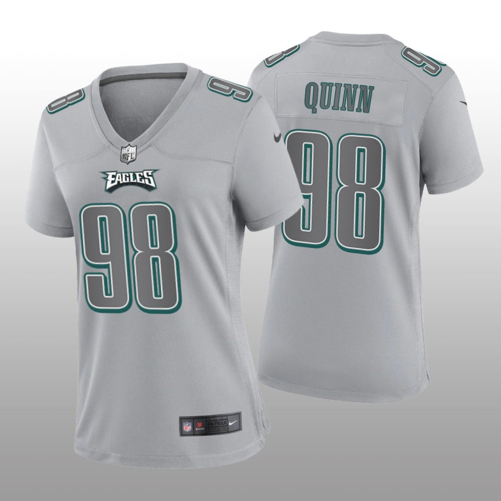 Philadelphia Eagles Robert Quinn Gray Jersey Atmosphere Fashion Game Women's