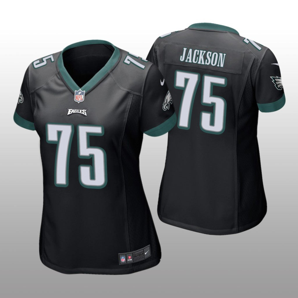 Philadelphia Eagles Tarron Jackson Black Jersey Game Women's