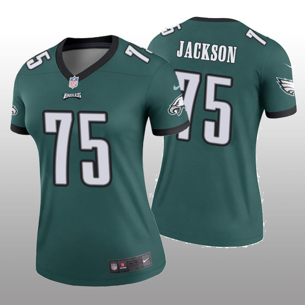 Philadelphia Eagles Tarron Jackson Green Jersey Legend Women's