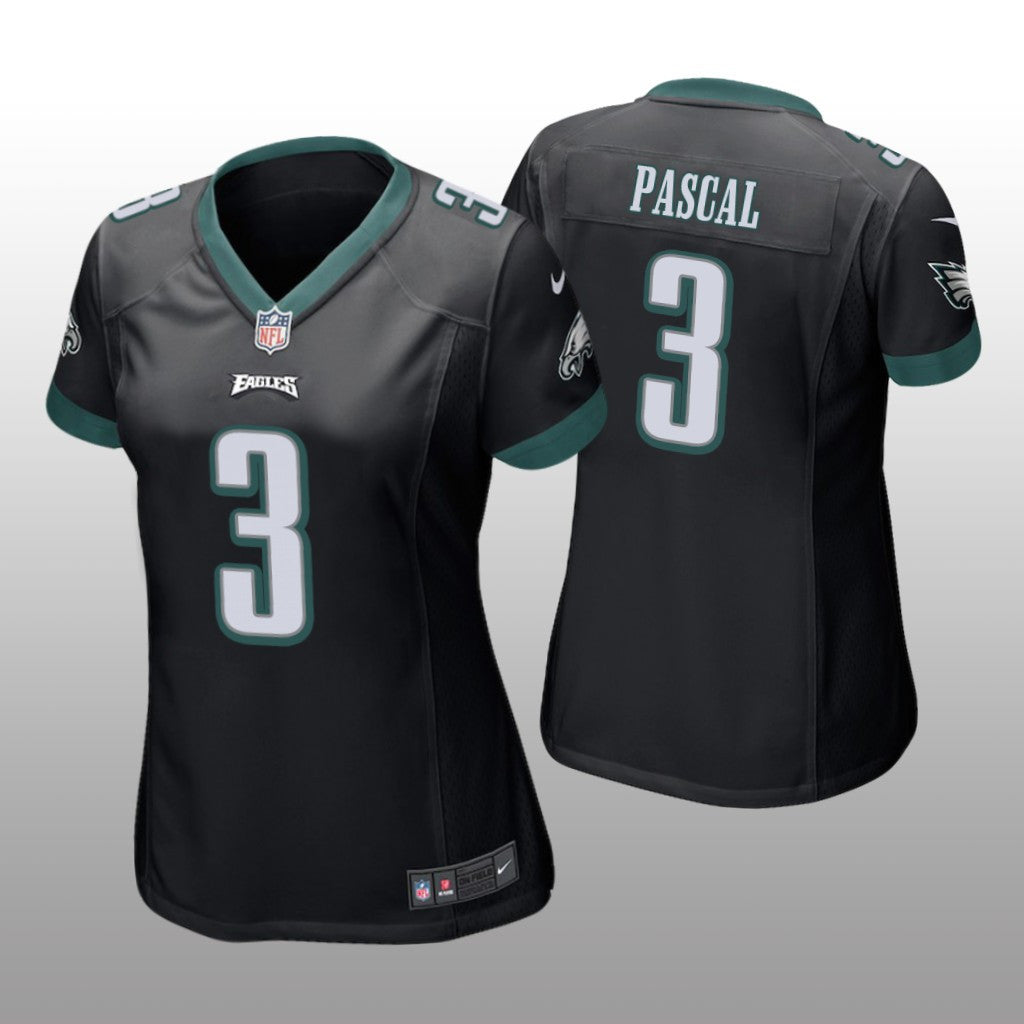 Philadelphia Eagles Zach Pascal Black Jersey Game Women's