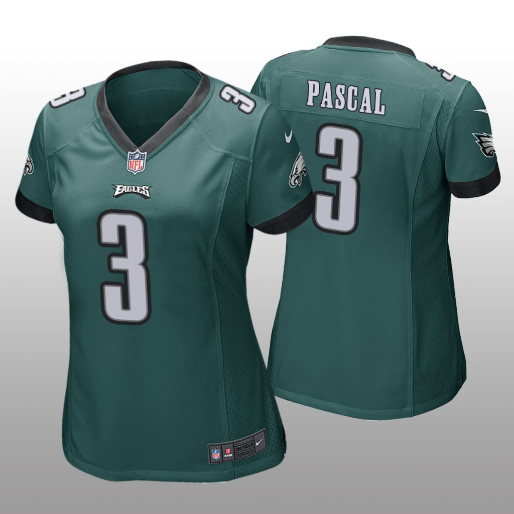 Philadelphia Eagles Zach Pascal Green Jersey Game Women's
