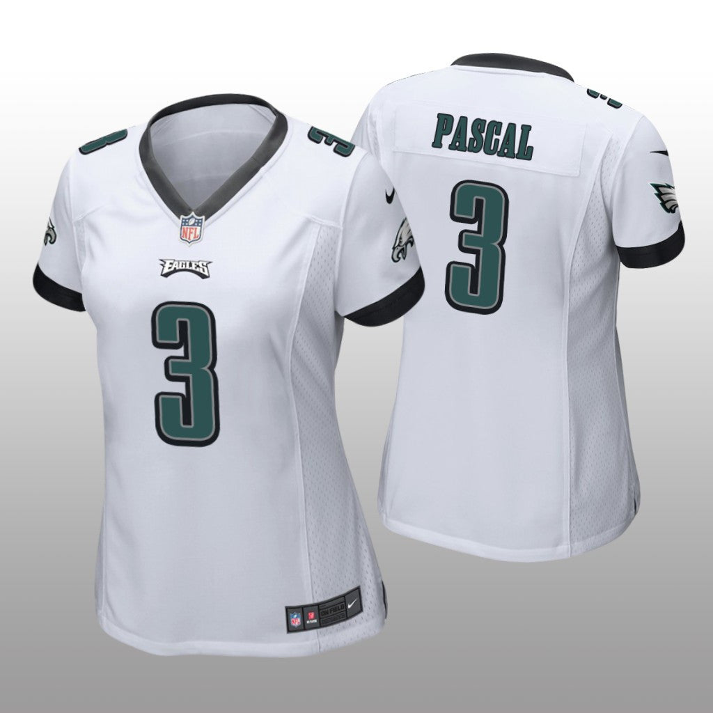 Philadelphia Eagles Zach Pascal White Jersey Game Women's