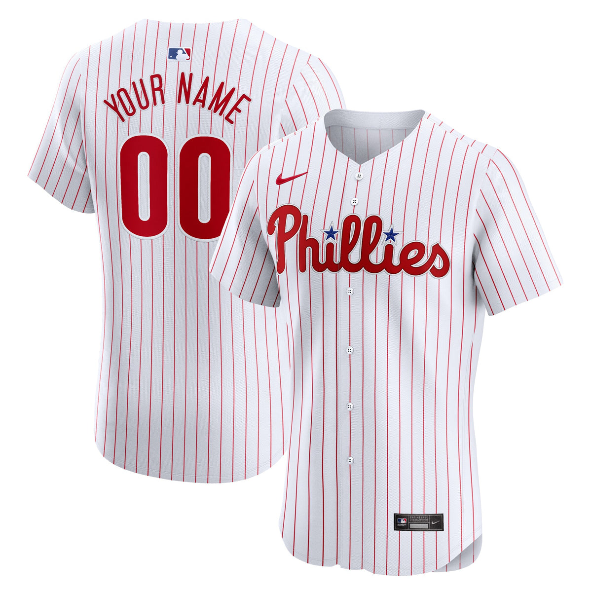 Philadelphia Phillies Nike Home Elite Custom Jersey White