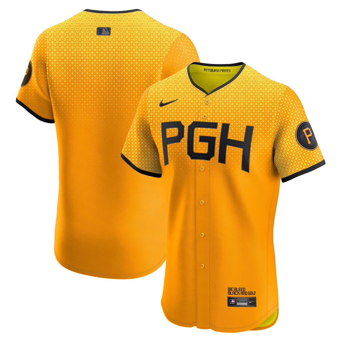 Pittsburgh Pirates Nike City Connect Elite Jersey Gold