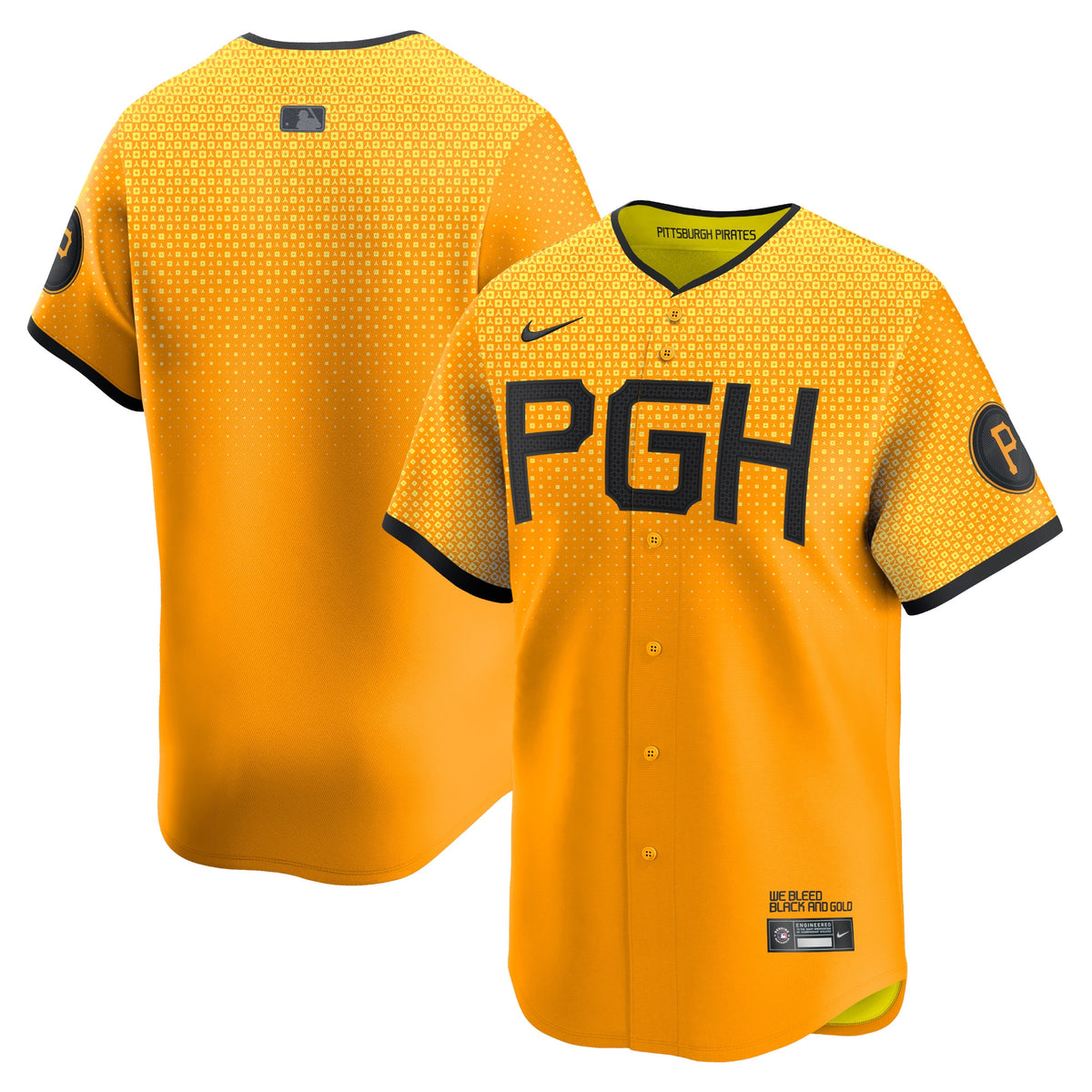 Pittsburgh Pirates Nike City Connect Limited Jersey Gold