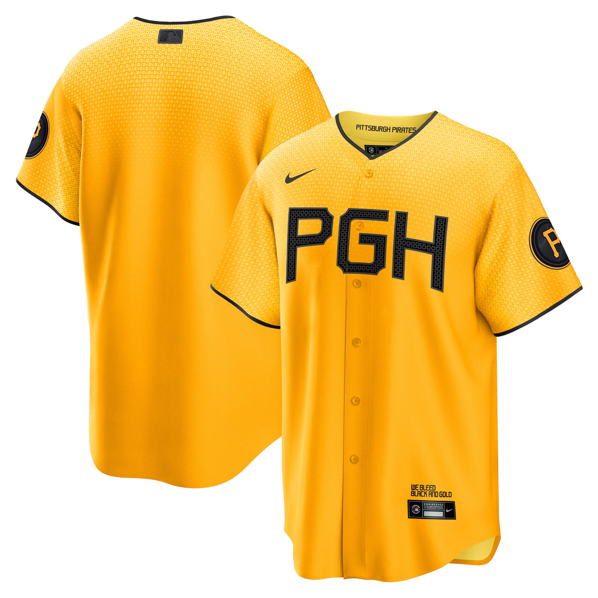 Pittsburgh Pirates Nike City Connect Replica Jersey Gold