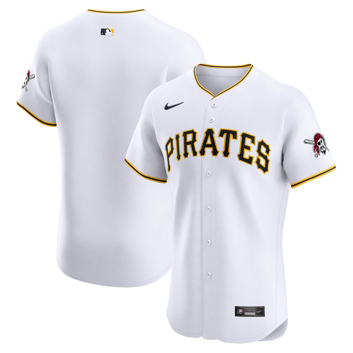 Pittsburgh Pirates Nike Home Elite Jersey White