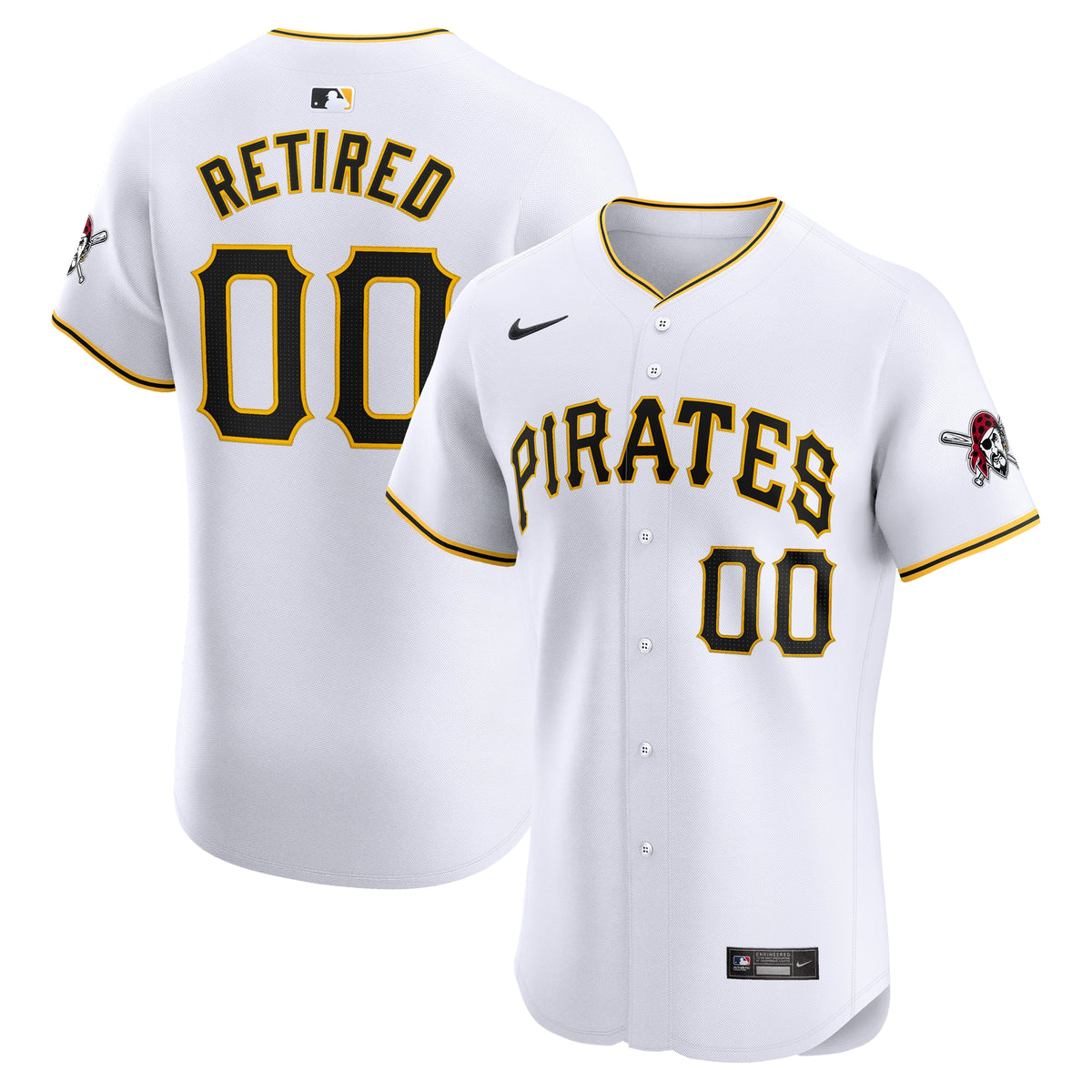 Pittsburgh Pirates Nike Home Elite Pick-A-Player Retired Roster Jersey White