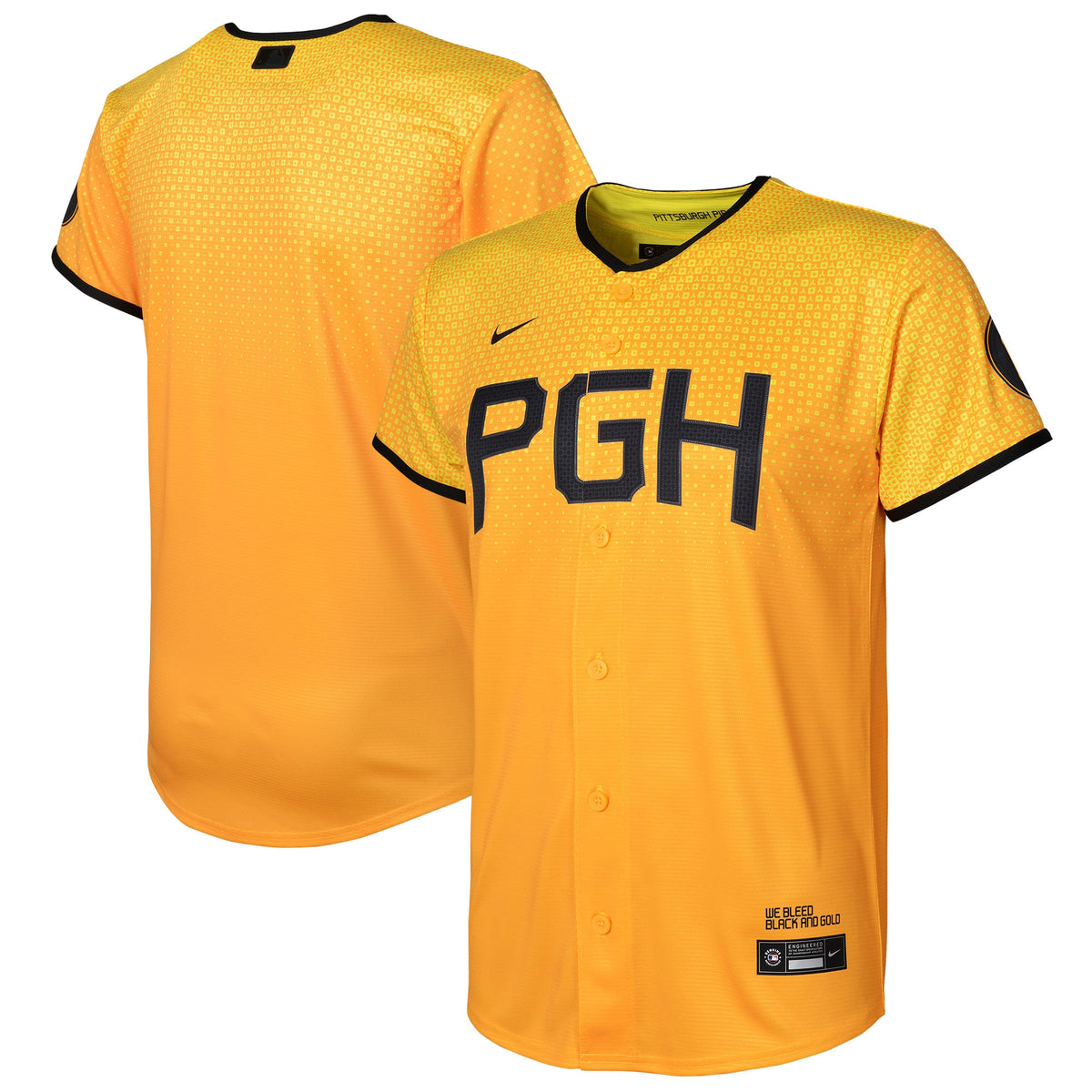 Pittsburgh Pirates Nike Preschool City Connect Replica Jersey Gold
