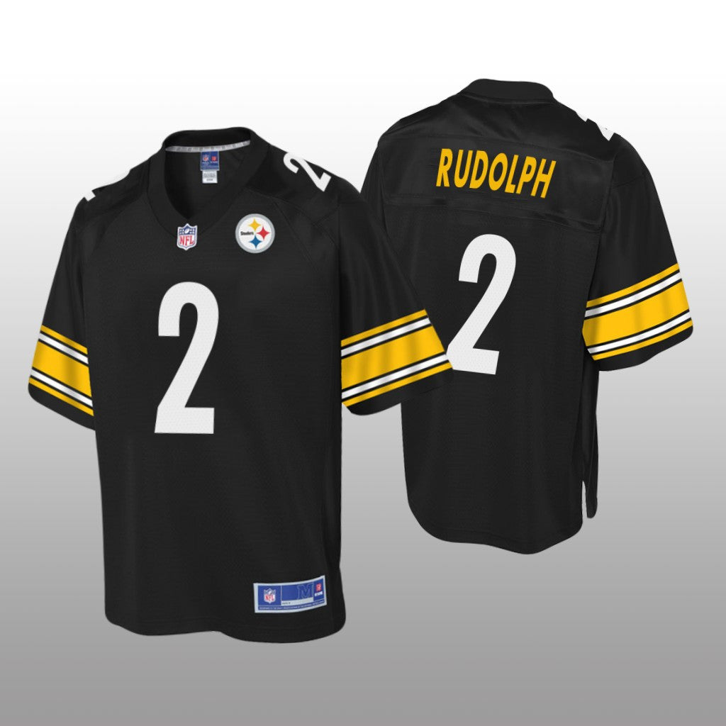 Pittsburgh Steelers #2 Black Mason Rudolph Pro Line Jersey Youth