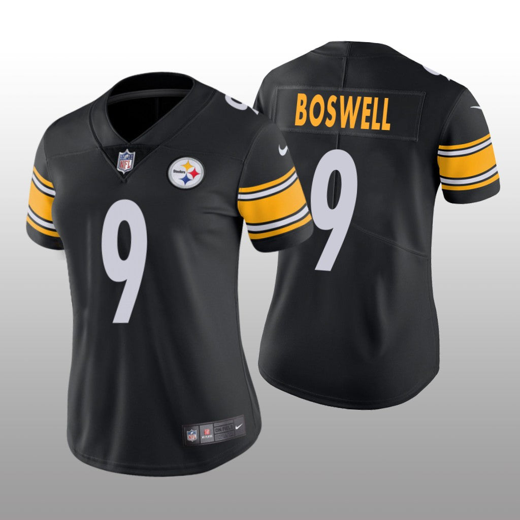 Pittsburgh Steelers #9 Black Chris Boswell Game Jersey Women