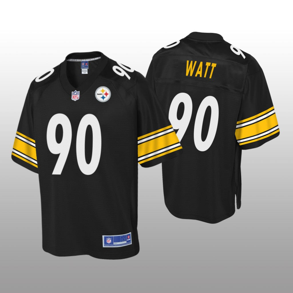 Pittsburgh Steelers #90 Black T. J. Watt Pro Line Jersey Youth