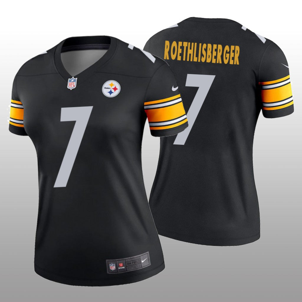 Pittsburgh Steelers Ben Roethlisberger Black Jersey Legend Women's