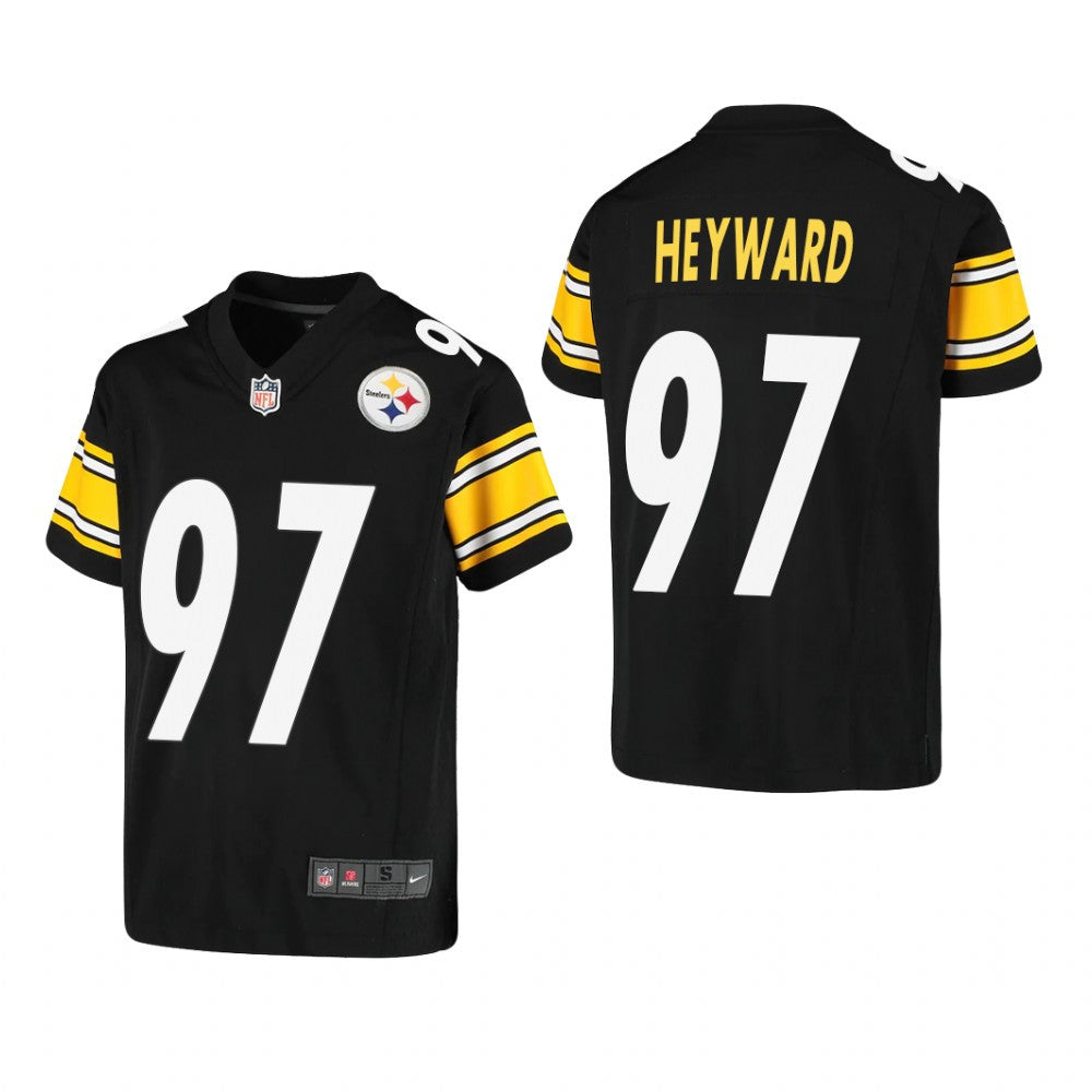 Pittsburgh Steelers Cameron Heyward Black Jersey Game Youth