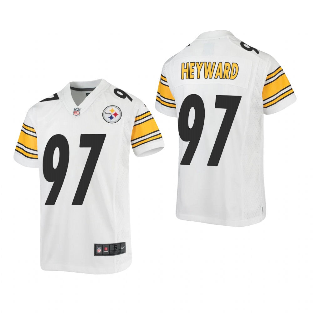 Pittsburgh Steelers Cameron Heyward White Jersey Game Youth
