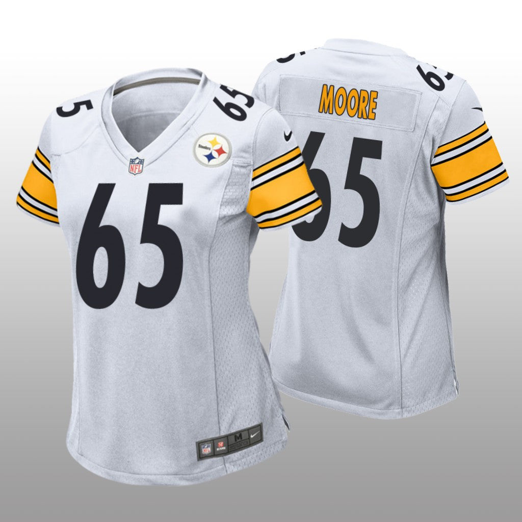 Pittsburgh Steelers Dan Moore White Jersey Game Women's