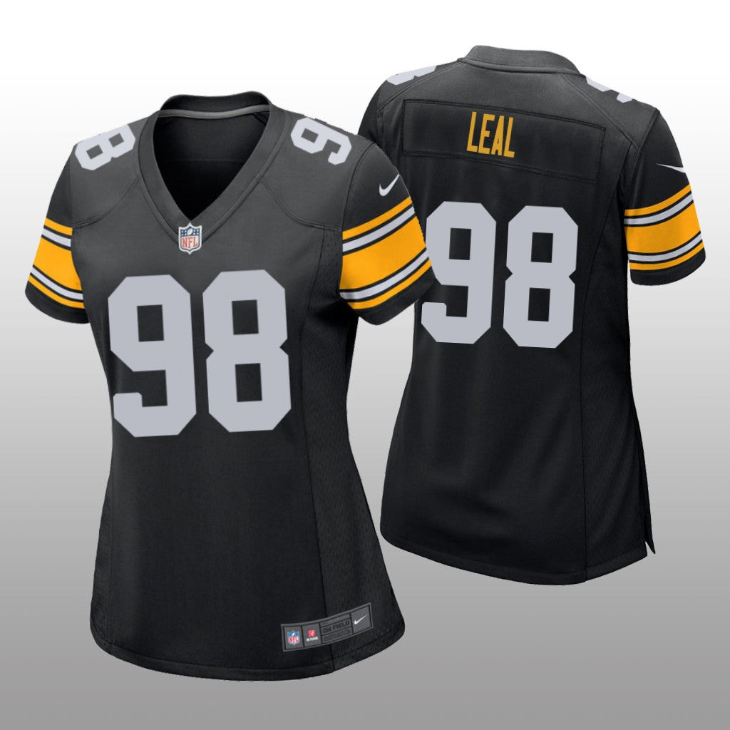 Pittsburgh Steelers DeMarvin Leal Black Jersey Game Women's