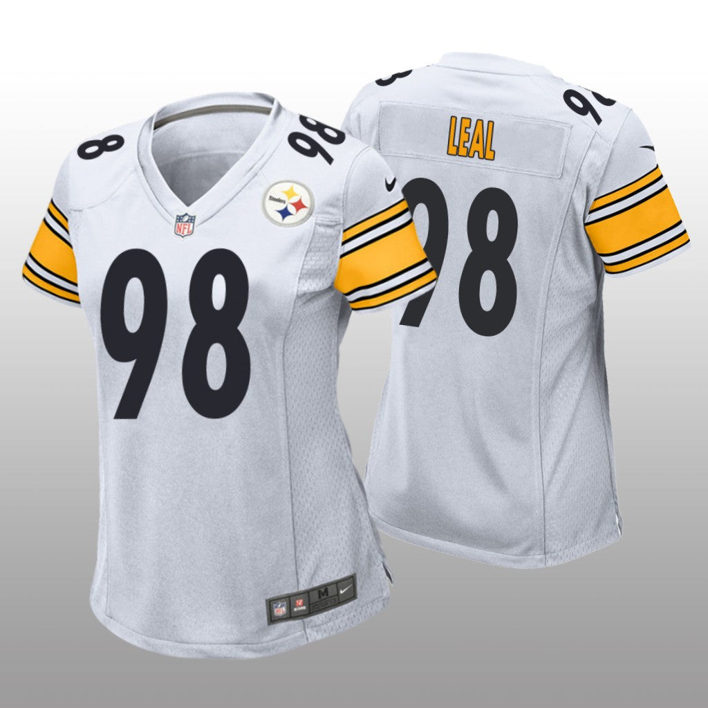 Pittsburgh Steelers DeMarvin Leal White Jersey Game Women's
